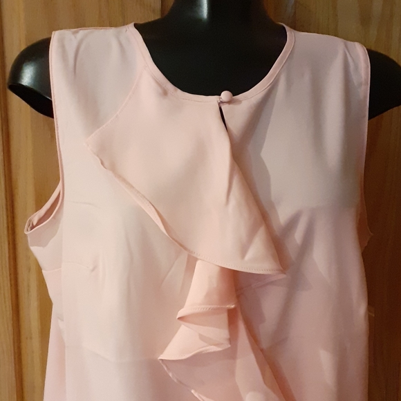 Pinklady Coloured Blouse with Ruffled Front - Picture 2 of 4